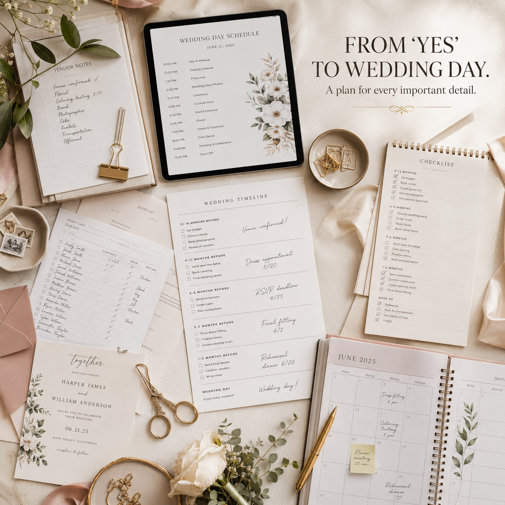 The Ultimate Wedding Planning Bundle | 500+ Pages, Templates & Planning Tools