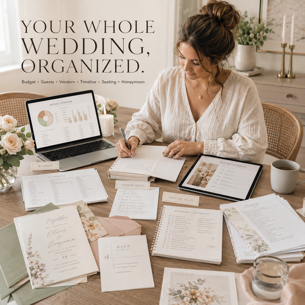 The Ultimate Wedding Planning Bundle | 500+ Pages, Templates & Planning Tools