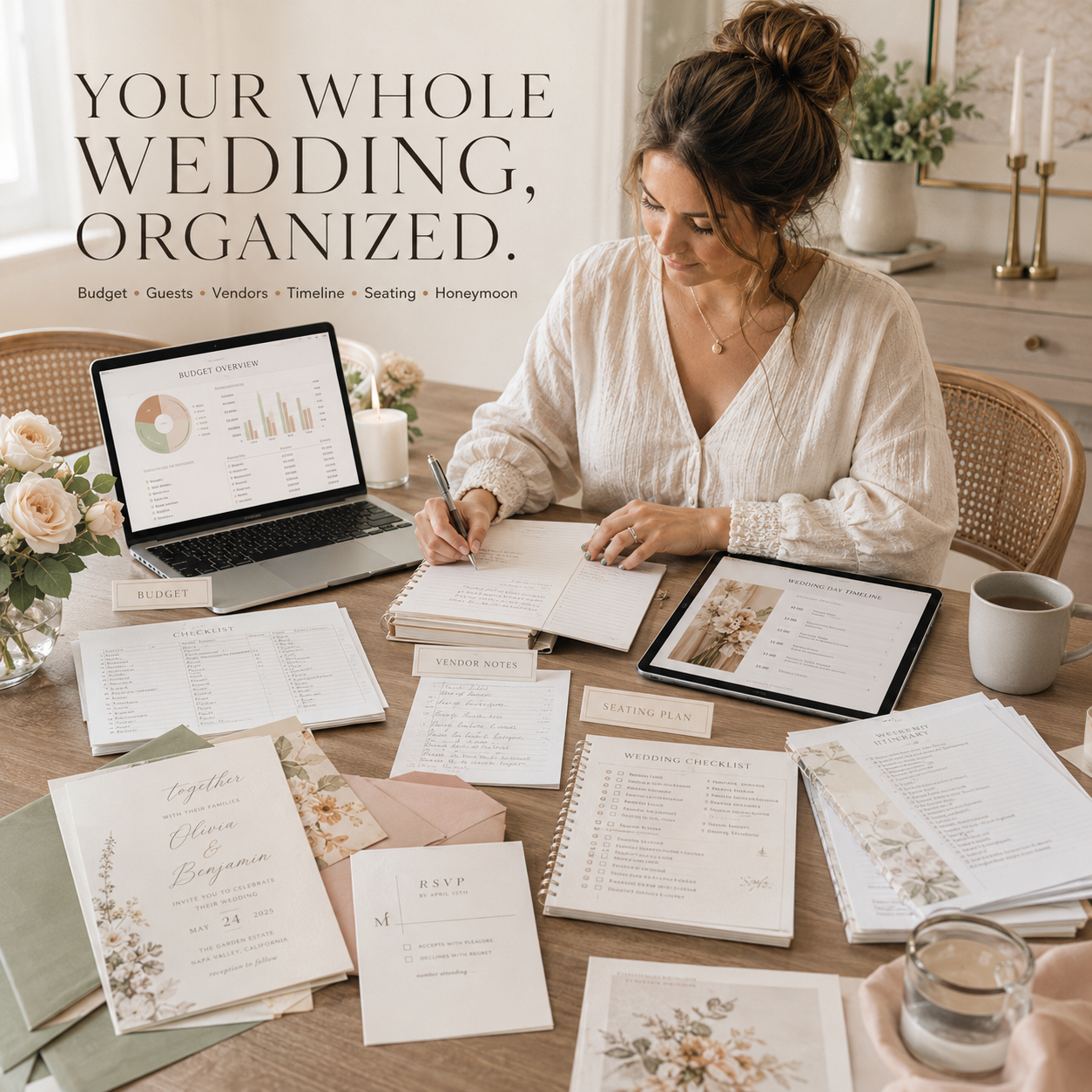 The Ultimate Wedding Planning Bundle | 500+ Pages, Templates & Planning Tools